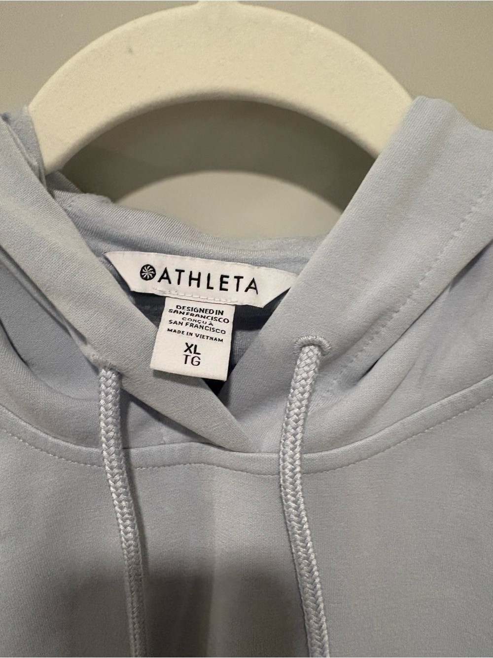 Athleta Women's Pale Blue Pullover Hoodie - Picture 4 of 4